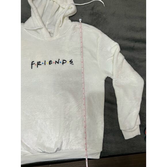 NWT Friends extra soft white/beige hoodie, Size M - Picture 6 of 8